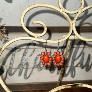 NWOT western squash blossom earrings